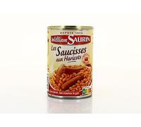 WILLIAM SAURIN - Plat individuel savoureux Saucisses aux Haricots, Boîte 420g