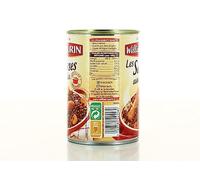 WILLIAM SAURIN - Plat Réconfortant de Saucisses aux Lentilles, Saveur Authentique et Texture Fondante, Boîte 420g - Lot de 4