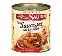 William Saurin Saucisses aux lentilles la Boîte 840 g - Lot de 3