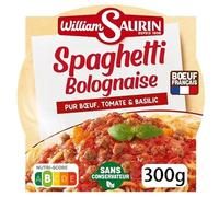WILLIAM SAURIN Spaghetti à la bolognaise micro-ondes 300 g