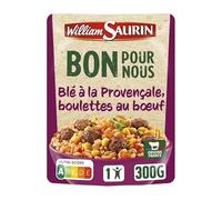 WILLIAM SAURIN | William Saurin - Doypack Bons Pour Nous Blé À La Provençale & Boulette | Lot De (2) | livraison offerte