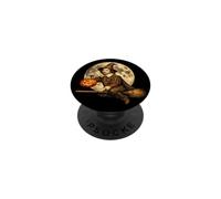 William Shakespeare Chapeau de sorcière Jack O Lantern Moon Balai PopSockets PopGrip Adhésif