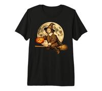 William Shakespeare Chapeau de sorcière Jack O Lantern Moon Balai T-Shirt Haut de Gamme