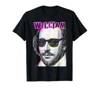 William Shakespeare Drôle Bard Playwright Pop Art T-Shirt Graphique avec Valeur