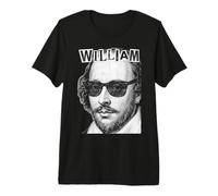 William Shakespeare Drôle Bard Playwright Pop Art T-Shirt Haut de Gamme