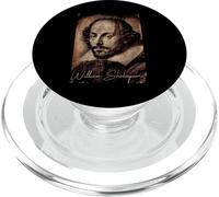 William Shakespeare Face Portrait Print First Folio Auteur PopSockets PopGrip pour MagSafe