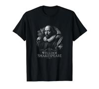 William Shakespeare, Le Barde des vers intemporels T-Shirt Graphique avec Valeur, Homme, Noir, XL