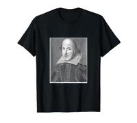 William Shakespeare Portrait Théâtre Scénariste Historique T-Shirt Graphique avec Valeur
