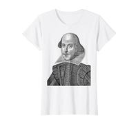 William Shakespeare Portrait Théâtre Scénariste Historique T-Shirt Graphique avec Valeur
