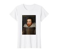 William Shakespeare Portrait Théâtre Scénariste Historique T-Shirt Graphique avec Valeur