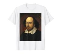 William Shakespeare Portrait Théâtre Scénariste Historique T-Shirt Graphique avec Valeur