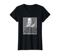 William Shakespeare Portrait Théâtre Scénariste Historique T-Shirt Graphique avec Valeur
