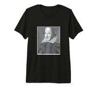 William Shakespeare Portrait Théâtre Scénariste Historique T-Shirt Haut de Gamme