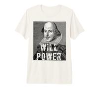 William Shakespeare Pouvoir T-Shirt Haut de Gamme