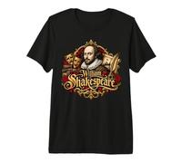 William Shakespeare Théâtre de Portrait élisabéthain T-Shirt Haut de Gamme