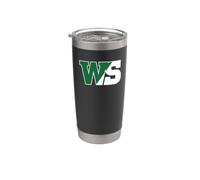 William Smith College Herons Monogram Logo - HWSC Gobelet isotherme en acier inoxydable double paroi