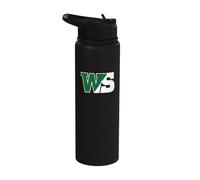 William Smith College Herons Monogram Logo - HWSC Stainless Steel Insulated Water Bottle