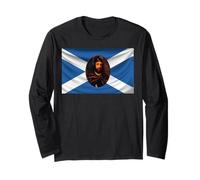 William Wallace Le grand écossais montré sur le drapeau écossais Manche Longue