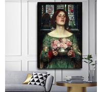 William Waterhouse Kit de peinture 5D pour adultes et enfants Motif nymphes trouvant la tête d'orphée 40,6 x 50,8 cm