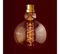 William & Watson B22 Edison Vintage XL - M Globe Ampoule spirale 40 W Culot à baïonnette (G95)