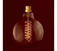 William & Watson B22 Edison Vintage XL - M Globe Ampoule spirale 40 W Culot à baïonnette (Globe XL (G125))