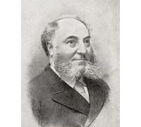 William Whiteley 1831-1907. Entrepreneur anglais. De l'encyclopédie commerciale et conseiller juridique publié en 1920. Poster imprimé par Ken Welsh (30,5 x 38,1 cm)