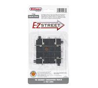 Williams by Bachmann E-Z Street 90 Degree Crossover Track 1 Per Card - O Scale