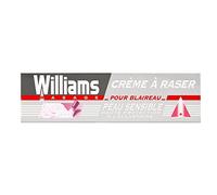 Williams, Crème à Raser Peaux Sensibles, Haute Protection à l'Allantoine, 100ml