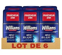Williams Expert Déodorant Homme Stick Antibactérien, Fraîcheur 24h, Ice Blue, Parfum Frais et Anti-Traces Blanches Formule Testée Dermatologiquement (Lot de 6x75ml)