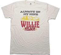 Willie Nelson - "Always On My Mind" T-shirt homme/femme unie RO5237 (M) (Naturel)