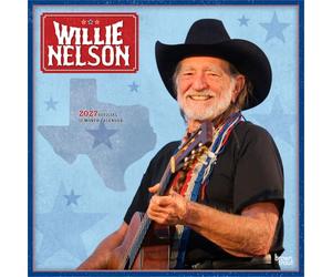Willie Nelson Official 2027 12 X 24 Inch (Hanging) Monthly Square Wall Calendar Plastic-Free