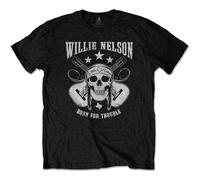 Willie Nelson Skull Autorisé T-shirt Hommes