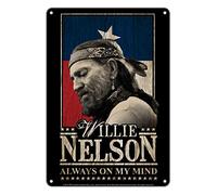 Willie Nelson Tin Sign - 8" X 11.5" - Always On My Mind
