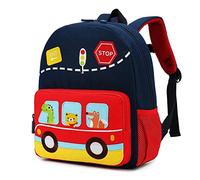 willikiva Sac à dos de voiture dinosaure pour enfant - Étanche - Pour garçons et filles, Red Music Party, taille unique