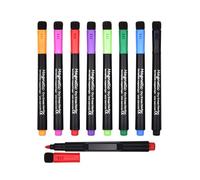 Willingood Lot de 8 marqueurs effaçables pour tableau blanc, effaçables à sec, marqueurs magnétiques avec éponge, pointe ogive, marqueurs Erase avec gomme