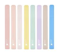 Willingood [ Lot de 8 surligneurs esthétiques pastel avec pointe burin souple, marqueurs surligneurs pour journal, bible, planificateur de notes, séchage rapide, imperméabilité de l'encre