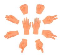 Willingood Mini Hands Petites Mains, marionnettes à Doigts minuscules, Jouet Anti-Stress, Jouet Magique, favori de fête pour Halloween, Noël, fête de Jeu (Lot de 10)