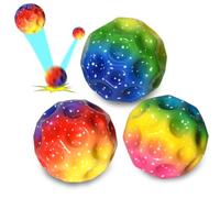 Willingood Moon Ball - Mini Balle de Saut - Super High Bouncing Lightweight - Jouet interactif pour soulager Le Stress