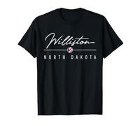 Williston Dakota du Nord (ND) T-Shirt Graphique avec Valeur