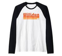 Williston, Dakota du Nord Style rétro années 80 Manche Raglan