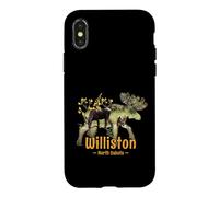 Williston Souvenir d'observation de l'élan du Dakota du Nord Coque pour iPhone X/XS