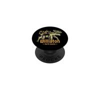 Williston Souvenir d'observation de l'élan du Dakota du Nord PopSockets PopGrip Adhésif