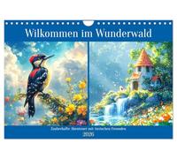 Willkommen im Wunderwald. Zauberhafte Abenteuer mit tierischen Freunden (Wandkalender 2026 DIN A4 quer), CALVENDO Monatskalender: Entdecke die Geheimnisse des verträumten Waldes