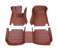 WillMaxMat Tapis de sol sur mesure Tapis Voiture pour BMW X3 2013-2015 - Revêtement de sol toutes saisons, couverture complète 1ère et 2e rangée, très résistant (marron)