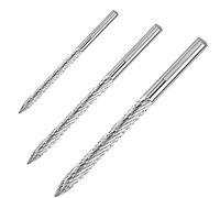 Willoghsa Lot de 3 MèChes pour Pneus Multi-Tailles RéParation de Pneus Fraise en Carbure Foret Patches pour Pneus Coupe-Bouchons Coupe- AléSoir Perceuse