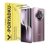 WILLONE 2+2 Pièces Verre Trempé pour Honor Magic 7 Lite + Caméra Protecteur, Déverrouillage d'empreintes digitales, Ultra HD, Sans Bulle, 9H Dureté, Protection Écran pour Honor Magic 7 Lite