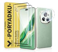 WILLONE 2 Pièce Verre Trempé pour Honor Magic 6 Pro, 2 Pièce Caméra Protection, Déverrouillage d'empreintes digitales, 9H Dureté, Ultra HD, Protection Écran pour Honor Magic 6 Pro