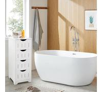 Willonin Armoire de Salle de Bains Verticale, Meuble Toilettes WC Rangement, La Couleur Blanche de qualité supérieure est Polyvalente et Convient à de Nombreux espaces/30 * 30 * 82cm