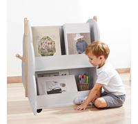 Willonin Bibliothèque Étagère à Livres Étagère de Rangement pour Enfants,50 * 54 * 61cm, Blanc
