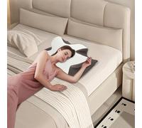 Willonin Oreiller Memoire - Ergonomique - Anti Acarien - Oreiller de Nuque Papillon - Blanc - 58 * 37 * 14cm (Blanc)